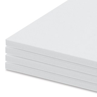 White Foam Board - 11" x 14" x 3/16", Pkg of 4 Sheets