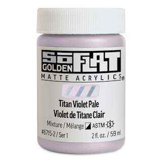Golden SoFlat Matte Acrylic Paint - Titan Violet Pale, 59 ml, Jar