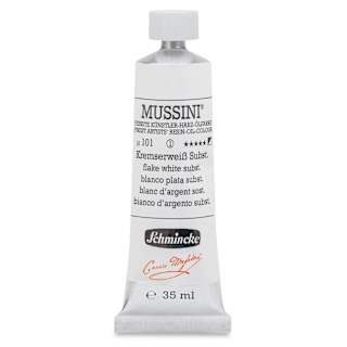 Schmincke Mussini Oil Color - Flake White Subst., 35 ml tube