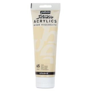 Pebeo High Viscosity Acrylics - Buff Titanium, 250 ml tube