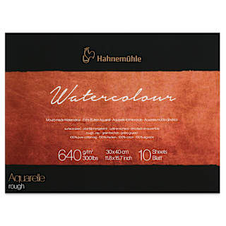 Hahnemühle The Collection Watercolor Block - Rough, 11.8" x 15.7", 300 lb, 10 Sheets