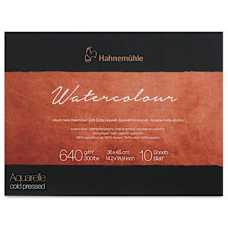 Hahnemühle The Collection Watercolor Block - Cold Press, 14.1" x 18.9", 300 lb, 10 Sheets