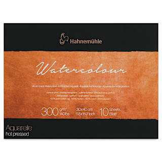 Hahnemühle The Collection Watercolor Block - Hot Press, 11.8" x 15.7", 140 lb, 10 Sheets