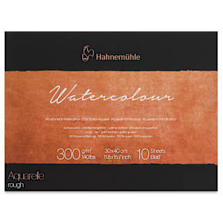 Hahnemühle The Collection Watercolor Block - Rough, 11.8" x 15.7", 140 lb, 10 Sheets