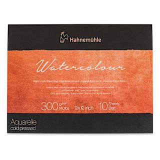 Hahnemühle The Collection Watercolor Block - Cold Press, 9" x 12", 140 lb, 10 Sheets