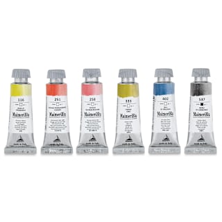 Maimeri Blu Artist Watercolor - Set of 6, Jenna Rainey Colors, 12 ml Tubes