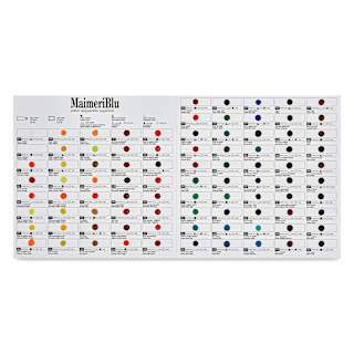 Maimeri Blu Artist Watercolor - 90 Color Dot Card