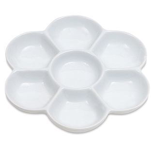 Yasutomo Flower Porcelain Dish - 7 wells