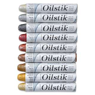 Shiva Oilstik Oil Paint - Set of 9, Metallic, 37 ml