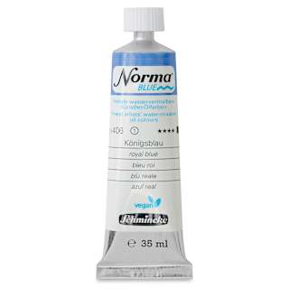 Schmincke Norma Blue Water-Mixable Oil Paint - Royal Blue, 35 ml