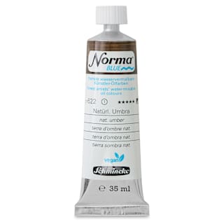 Schmincke Norma Blue Water-Mixable Oil Paint - Natural Umber, 35 ml