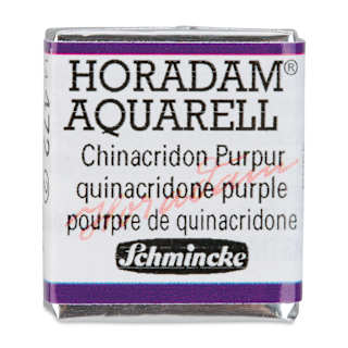 Schmincke Horadam Aquarell Watercolor - Quinacridone Purple, Half Pan