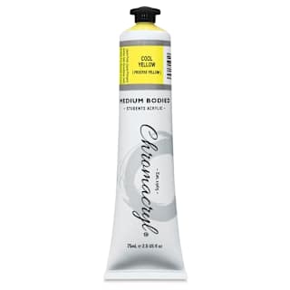 Chromacryl Students' Acrylics - Cool Yellow, 2.5 oz tube
