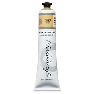 Chromacryl Students' Acrylics - Yellow Oxide, 2.5 oz tube