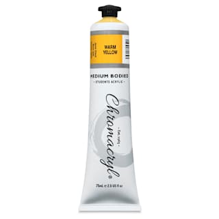 Chromacryl Students' Acrylics - Warm Yellow, 2.5 oz tube