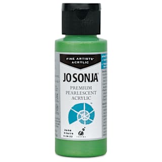 Chroma’s Jo Sonja Premium Pearlescent - Pearlescent Green, 2 oz bottle