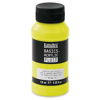 Liquitex Basics Acrylic Fluid Paint - Cadmium Yellow Light Hue, 118 ml