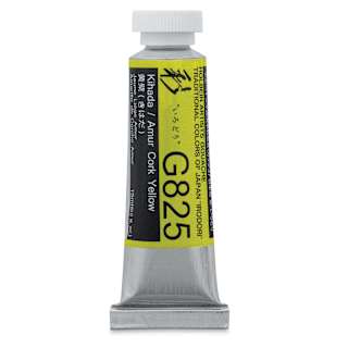 Holbein Irodori Artist Gouache - Amur Cork Yellow, 15 ml, Tube