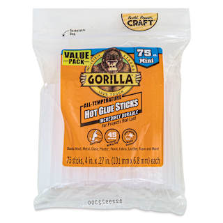 Gorilla Glue Mini Hot Glue Sticks - Pkg of 75, 4"
