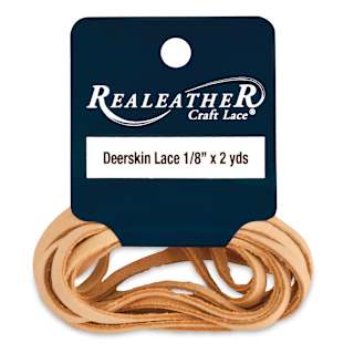 Realeather Deerskin Lace - 1/18" x 6 ft, Buckskin