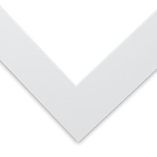 Blick White Core Pre-Cut Mat - Manor White, 11" x 14" (8-1/2" x 11" Opening)