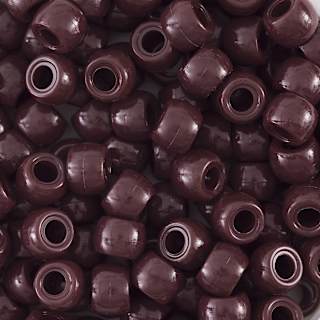 Creativity Street Plastic Pony Beads - Brown, Pkg of 1000