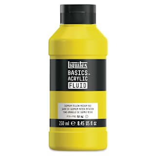 Liquitex Basics Acrylic Fluid Paint - Cadmium Yellow Medium Hue, 250 ml
