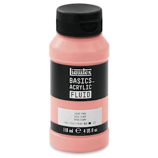 Liquitex Basics Acrylic Fluid Paint - Light Pink, 118 ml