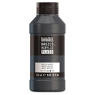 Liquitex Basics Acrylic Fluid Paint - Iridescent Graphite, 250 ml