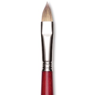 Escoda Opera Takatsu Synthetic Brush - Filbert, Long Handle, Size 14