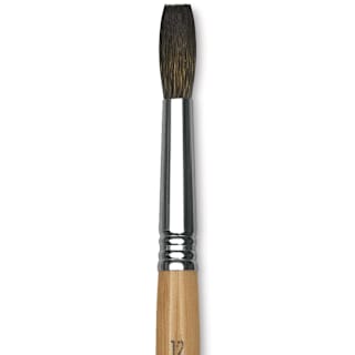 Escoda Squirrel Hair Ceramic Brush - Square Tip, Size 12