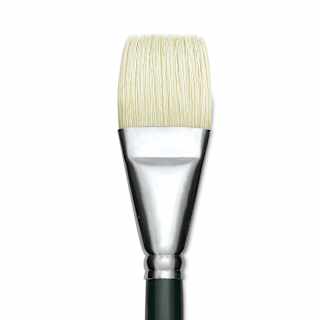 Winsor & Newton Winton Hog Bristle Brush - Bright, Long Handle, Size 18