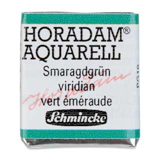 Schmincke Horadam Aquarell Watercolor - Viridian, Half Pan