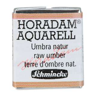 Schmincke Horadam Aquarell Watercolor - Raw Umber, Half Pan