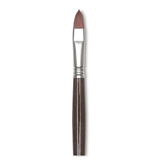 Escoda Primera Teijin Synthetic Brush - Filbert, Long Handle, Size 12