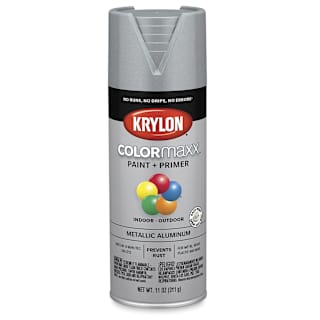 Krylon Colormaxx Spray Paint - Aluminum, Metallic, 11 oz