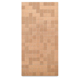 Diamond Tech Metal Tile Half Sheet - Rose Gold, 15 mm Squares