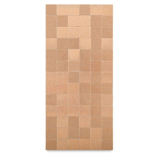 Diamond Tech Metal Tile Half Sheet - Rose Gold, 23 mm Squares