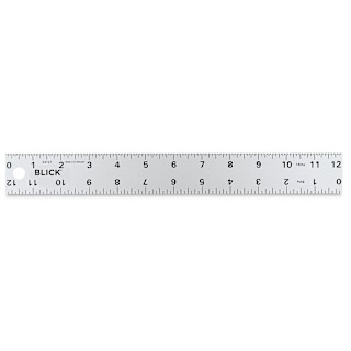 Blick Aluminum Non-Slip Ruler - 12"