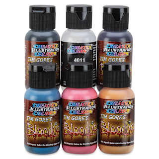 Createx Illustration Colors - Bloodline Type O-, Set of 6, 1 oz