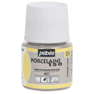 Pebeo Porcelaine 150 Paint - Chalk Powder Taupe, 45 ml