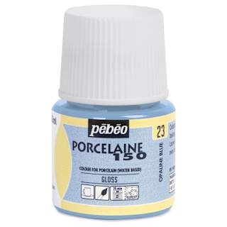 Pebeo Porcelaine 150 Paint - Opaline Blue, Opaque, 45 ml bottle