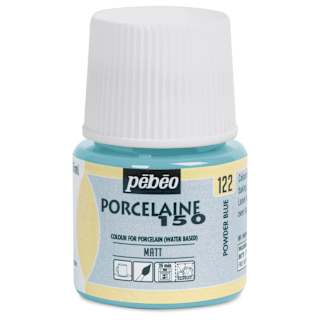 Pebeo Porcelaine 150 Paint - Chalk Powder Blue, 45 ml
