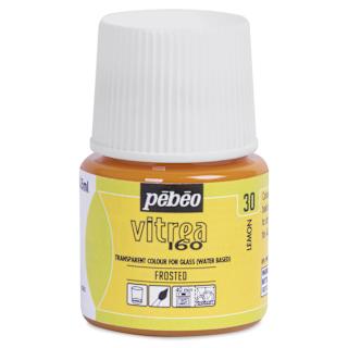 Pebeo Vitrea 160 Glass Paint - Lemon, Frosted, 45 ml bottle