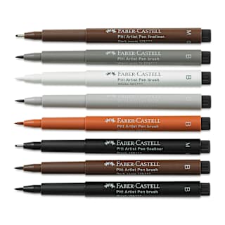 Faber-Castell Pitt Artist Pens- Classic, Set of 8, Assorted