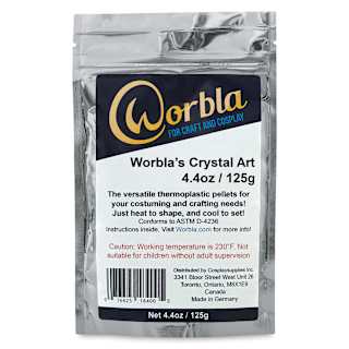Worbla Crystal Art Moldable Plastic Pellets - 4.4 oz