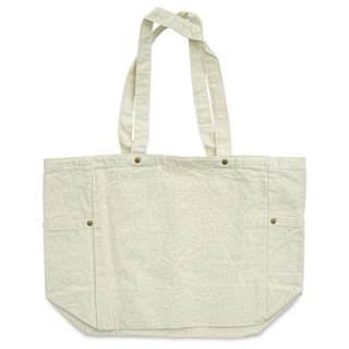 Harvest Import Washed Canvas Tote Bag - Natural, Side Pockets