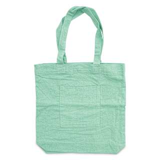 Harvest Import Washed Canvas Tote Bag - Green, Front Pocket