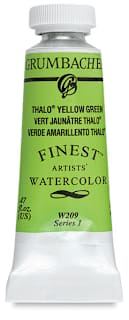 Grumbacher Finest Artists' Watercolor - Thalo Yellow Green, 14 ml tube