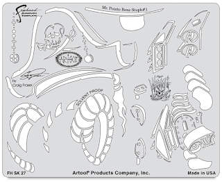 Iwata Artool Freehand Template - Wrath of Skull Master Mr. Potato Bonz #1